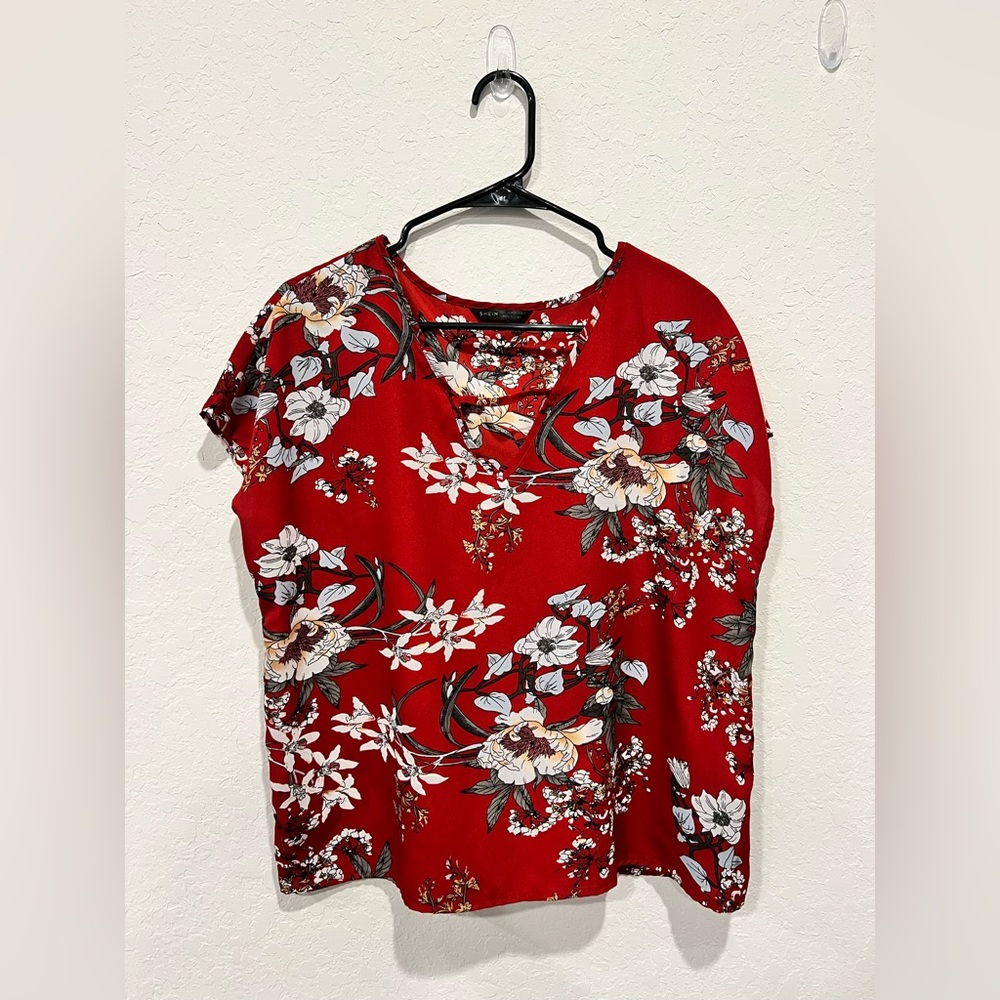 Dark Red Blouse